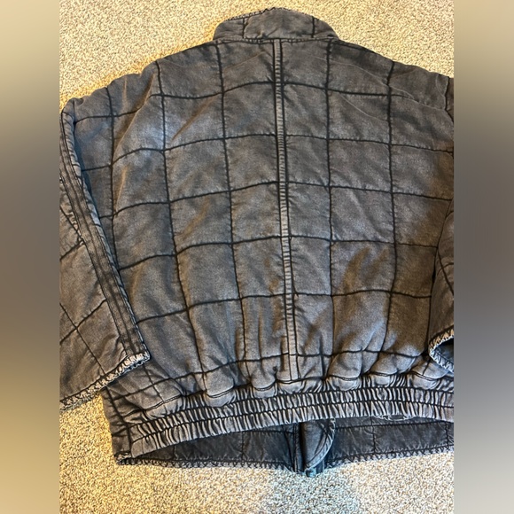 Free People Charcoal Puffer Jacket - Picture 11 of 15